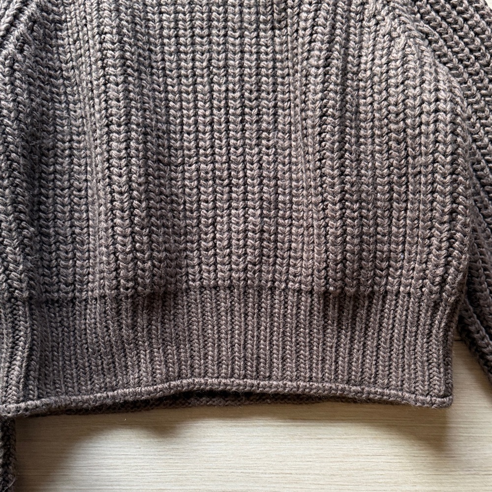 Cozy Chocolate Knit Turtleneck Sweater - Picture 7 of 8